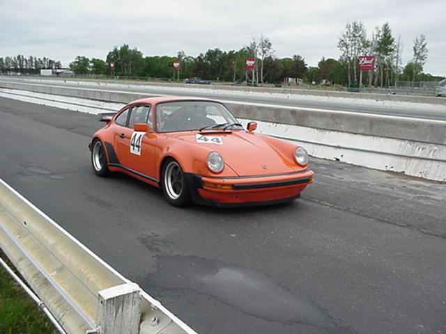 Shawn coming down pit lane at Womens Only Event