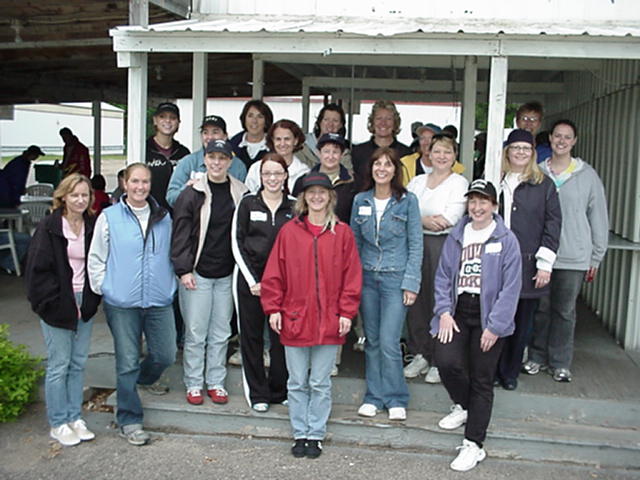 Graduates - Shawn is up front and red. at Womens Only Event