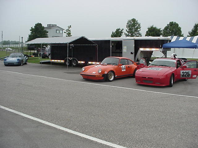 In Front of Courtney Truck Service at First Race at Putnam